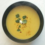 Cheesy Cauliflower and Carrot Soup