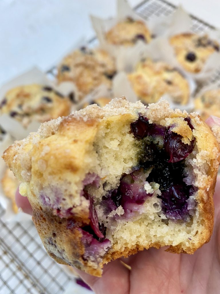 Lemon Blueberry Streusel Muffins