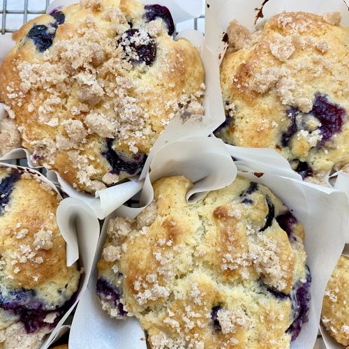 Blueberry Lemon Muffins With Streusel Topping How Did You Cook That 