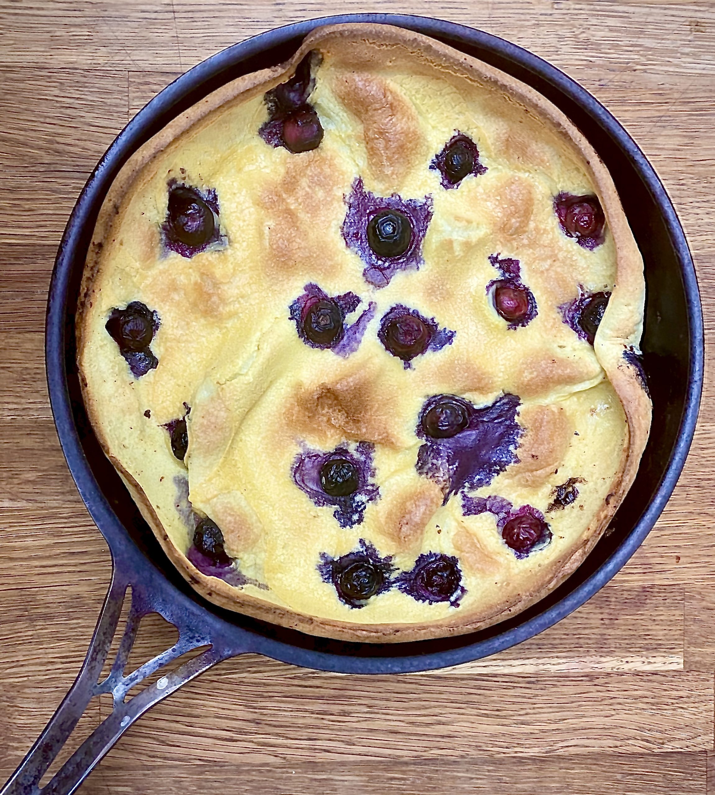 Dutch Baby with Blueberries - How Did You Cook That