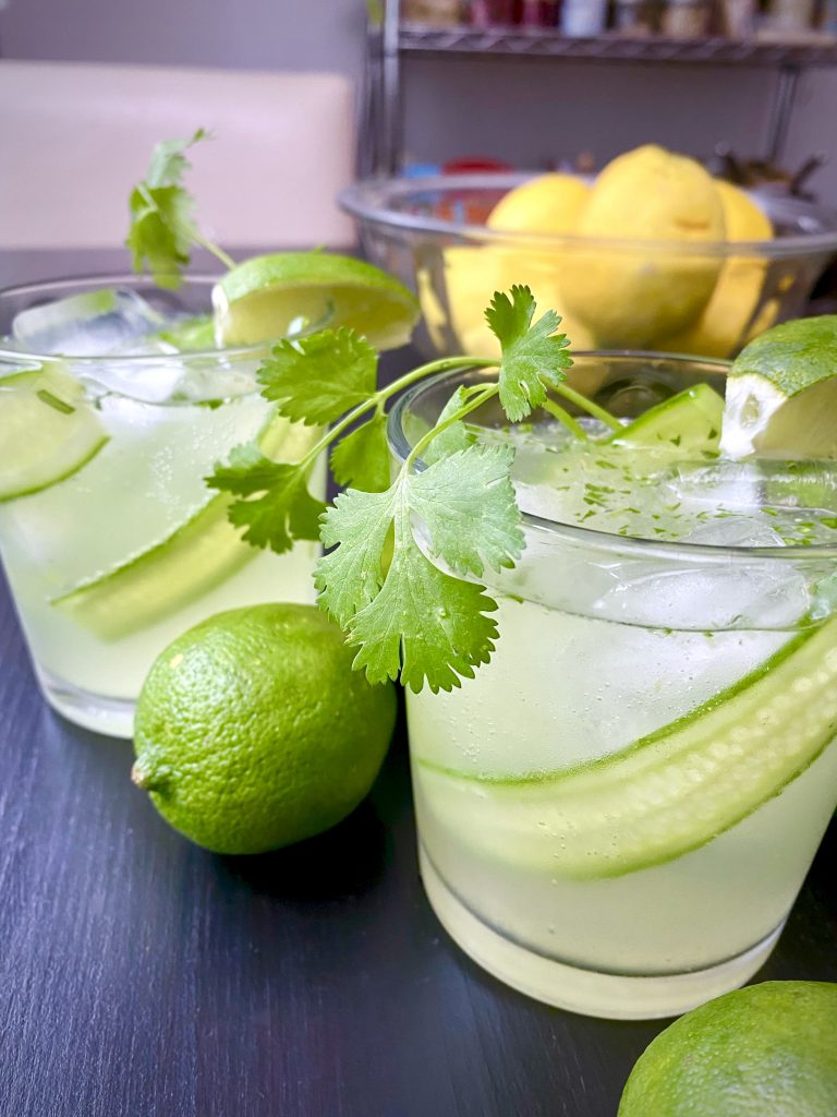 Cucumber Cilantro Gin Tonic
